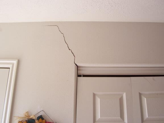 crack above interior door